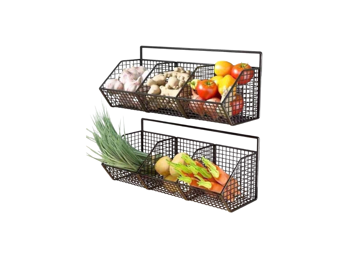 Kệ treo hành tỏi 3 ngăn Kioto